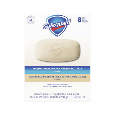 Jabón Safeguard 8 Barras Beige 4oz