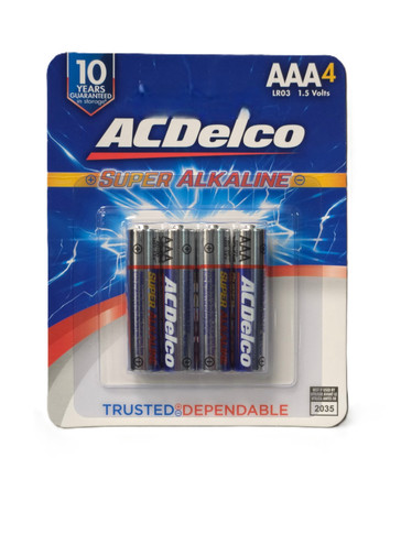 Baterías Alcalinas AAA ACDelco 4 pack