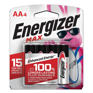 Baterías Alcalinas AAEnergizer 4pack