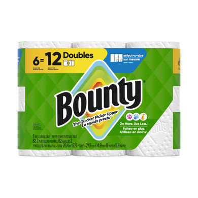 Papel Toalla Bounty 6 Rollos Doubles