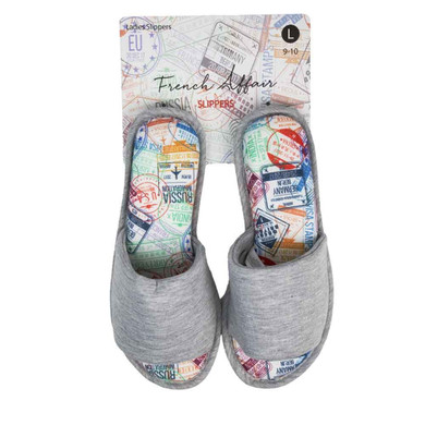 Pantuflas para damas diseño de viajes Large