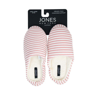 Pantufla para damas lineas rosadas Large