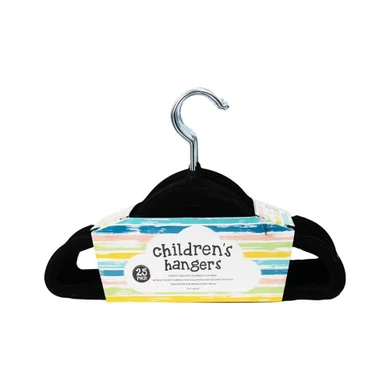 Children's Hangers Black 25 Pack