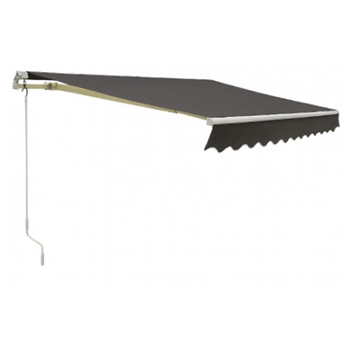 Toldo Retratctable 9x6' Gris Oscuro