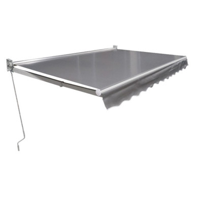 Toldo Retratctable 9x6' Vinyl Gris