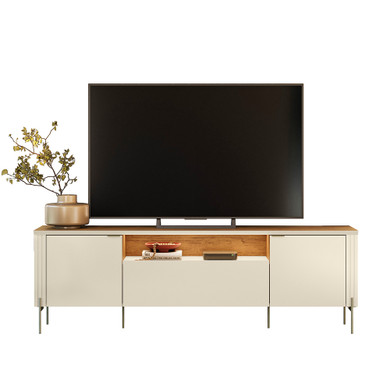 Mesa Tv Dourados off white/canela