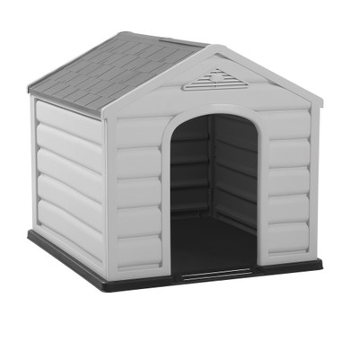 Casa Para Perros Pequeños Gris Claro
