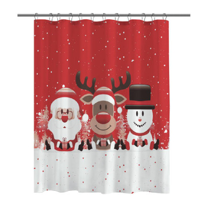 Cortina de Baño Navidad 70" x 72"