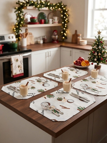 Placemats Navideños 4 pack 12"x18"