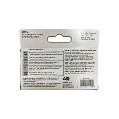 Heavy Duty Staples #4 para "Pistola de Grapas" 5/16"