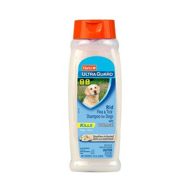 Hartz Ultra Guard Shampoo Mata Pulgas y Garrapatas Avena 18 fl oz