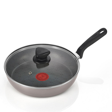 Sarten Imusa antiadherente con tapa de vidro 26 cm
