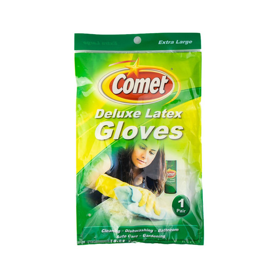 COMET DELUXE LATEX GLOVES XL 1 PAIR