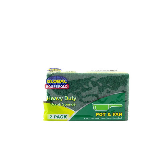Global Household Heavy Duty Scrub Sponge 2 pack