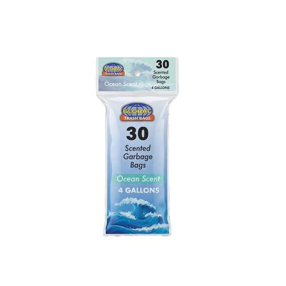Global Trash Bags 4 Gallons 30 qty