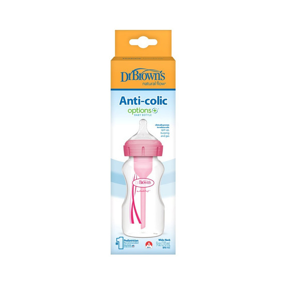 Biberón Anticólicos rosa 9 oz