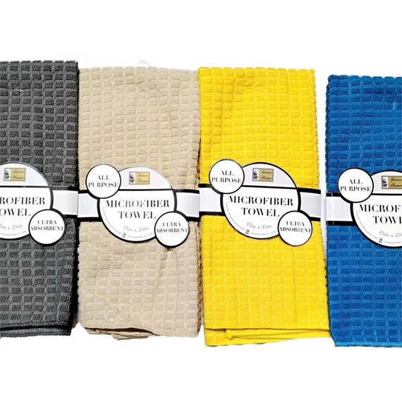 Toalla Waffle Microfiber colores surtidos