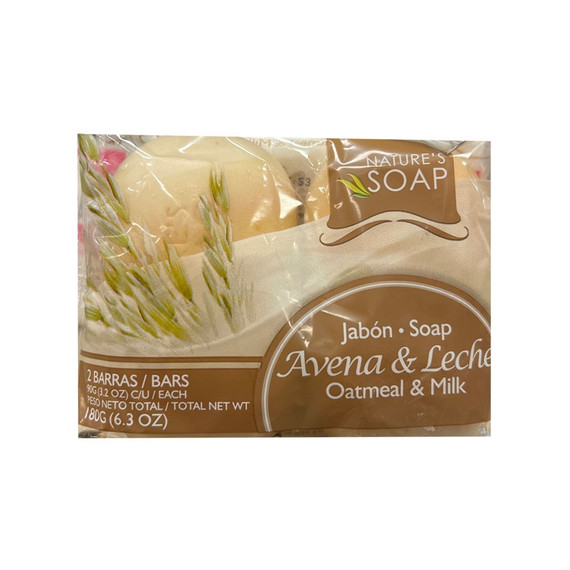 Jabon Avena y leche 2 pack