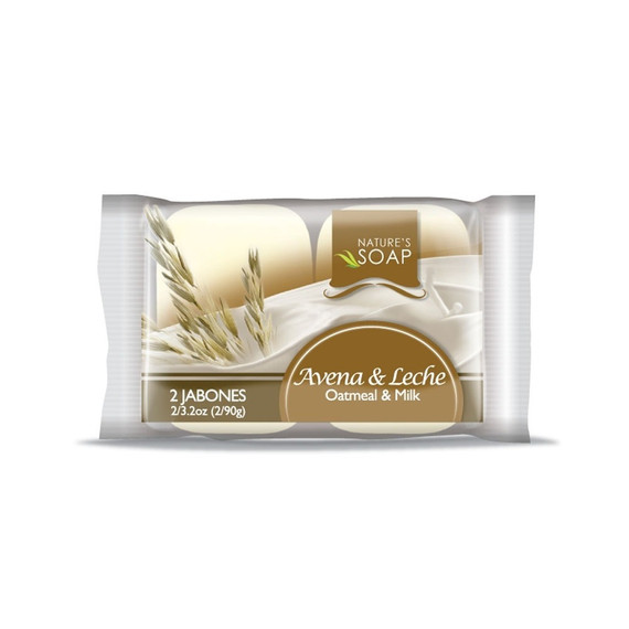 Jabon Avena y Leche 2 pack