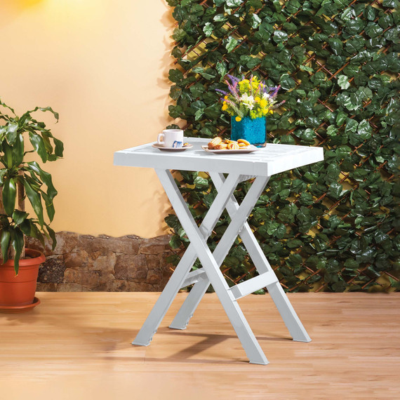 Mesa Plegable Baru Rectangular Gris