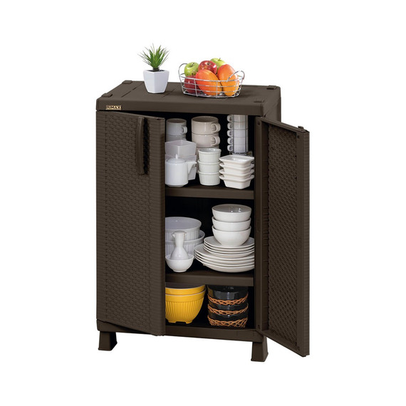 Armario Mediano Rattan Wengue