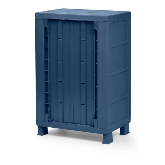 Armario Mediano Rattan Azul Petróleo