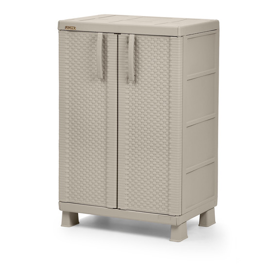 Armario Mediano Rattan Cemento