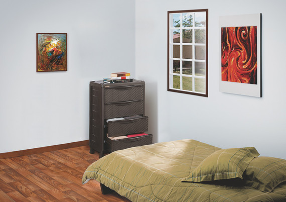 Armario Cajonero Rattan Wengue