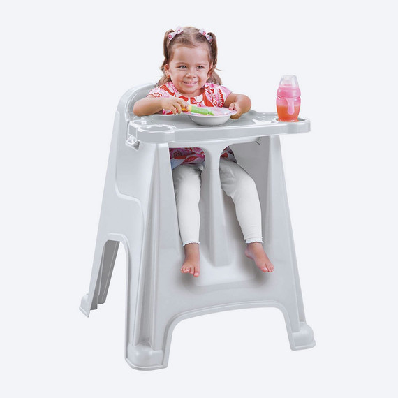 Mesa para-Comer Bebe Gris Hielo