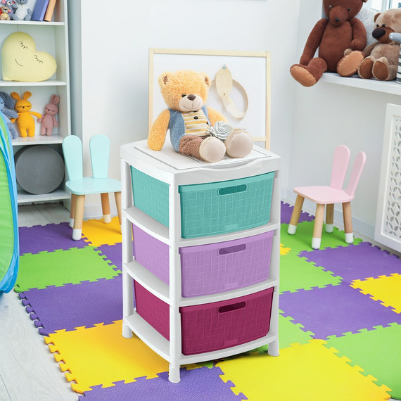 Gavetero Fique 3 Gavetas Glam