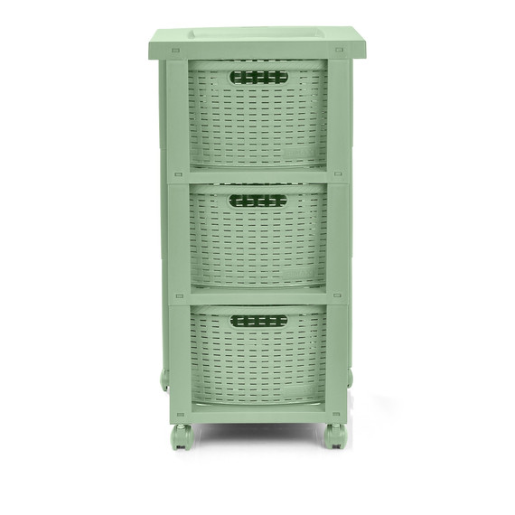 Cajonero Shia 3 Gavetas Verda Salvia