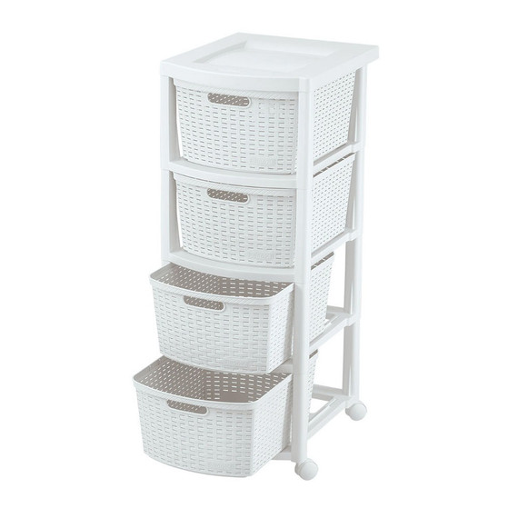 Cajonero Shia 4 Gavetas White