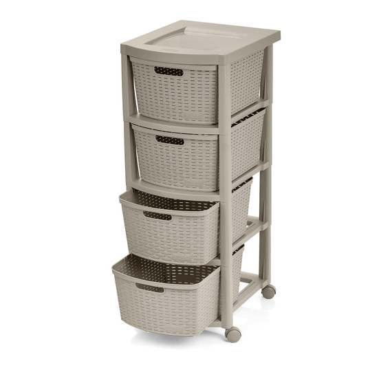 Cajonero Shia 4 Gavetas Cemento