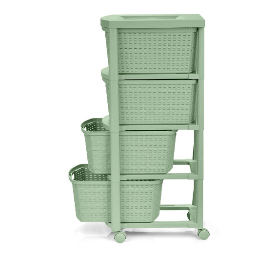 Cajonero Shia 4 Gavetas Verde Salvia