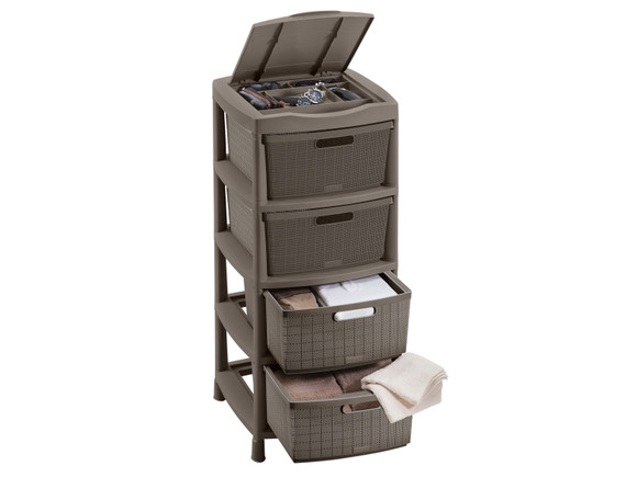 Gavetero Fique 4 Gavetas  Mocca