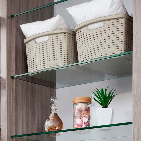 Canasta Shia Alta 12 L Taupe