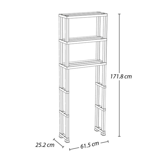 Estante Para Baño 3 Niveles White