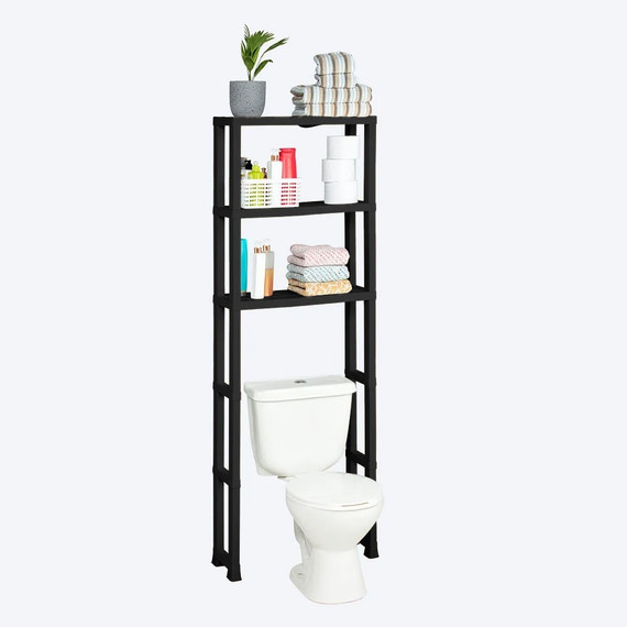 Estante Para Baño 3 Niveles Negro