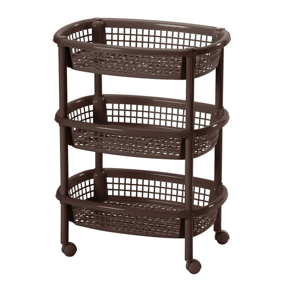 Canasta Movil Ovalada Wengue