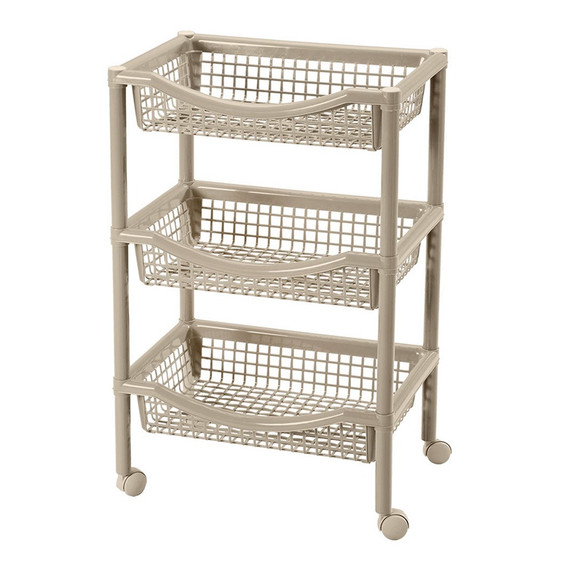 Canasta Móvil Rectangular Taupe