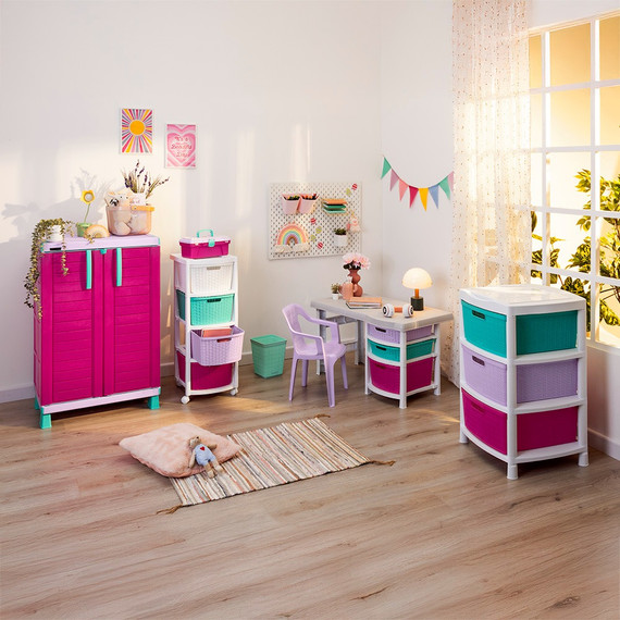 Escritorio Infantil Tricolor Niña