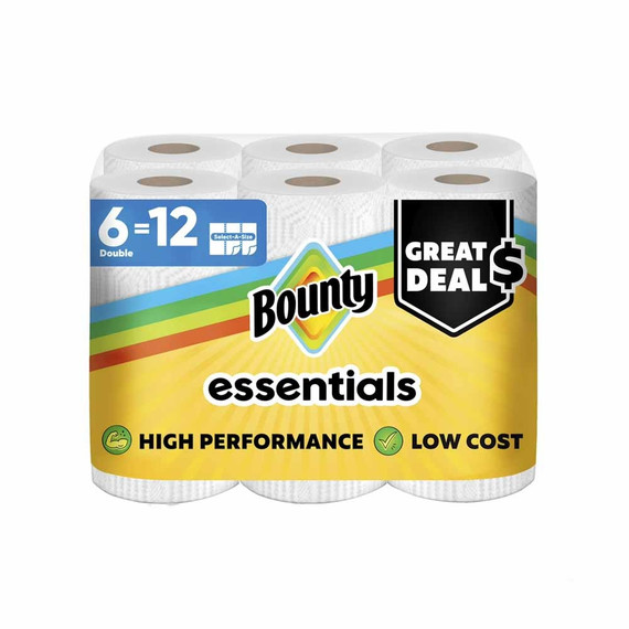 Papel Toalla Bounty Essentials 6 Rollos