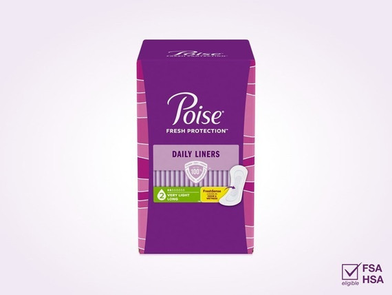 Protectores diarios absorción muy ligera, Poise 26ct