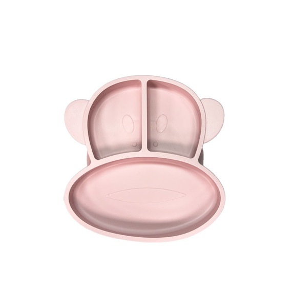 Plato de Silicona para Bebes, Mono