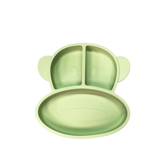Plato de Silicona para Bebes, Mono