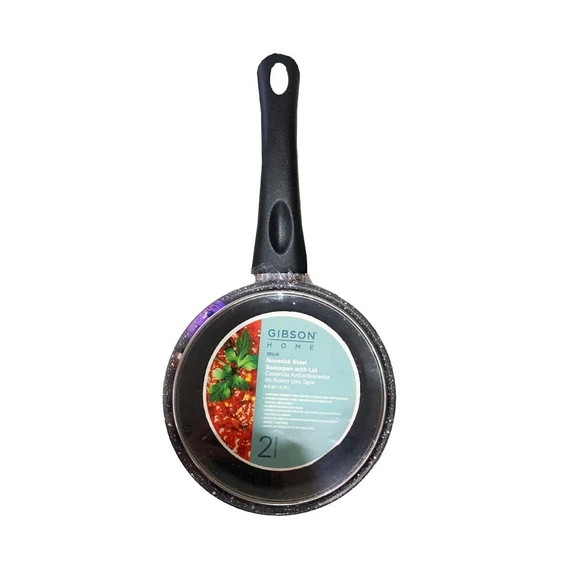 Cacerola Antiadherente de Acero con Tapa 0.8 qt