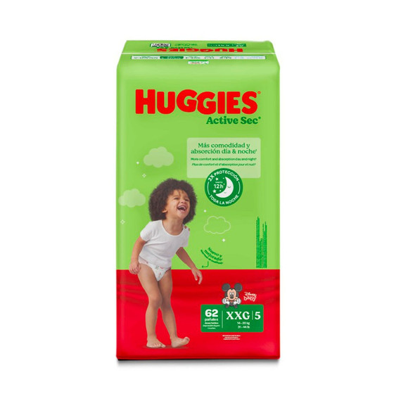 Huggies Active Sec Etapa 5 62 ct