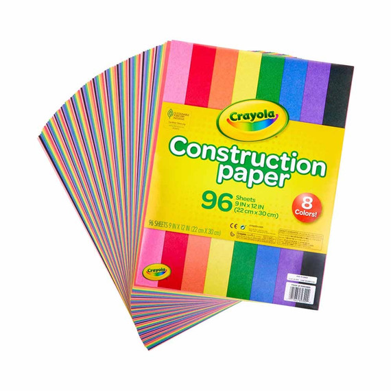 Papel de Construcción Crayola 96 hojas, 8 colores
