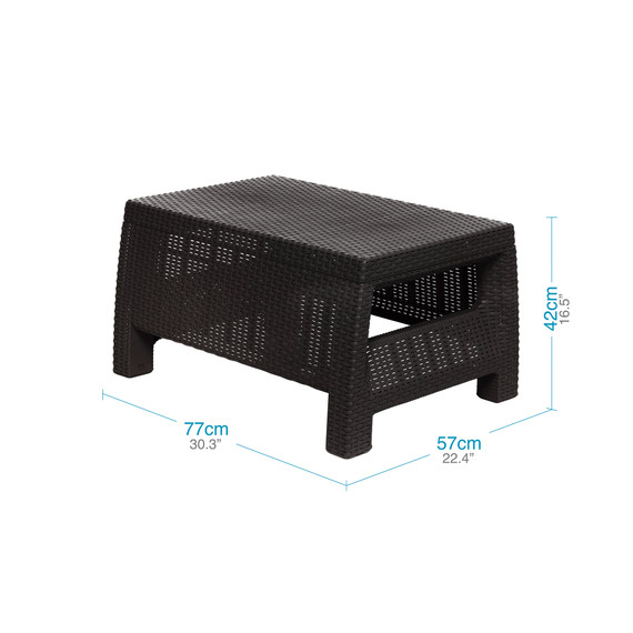 Juego de Patio Ferrara Comfort Wengue