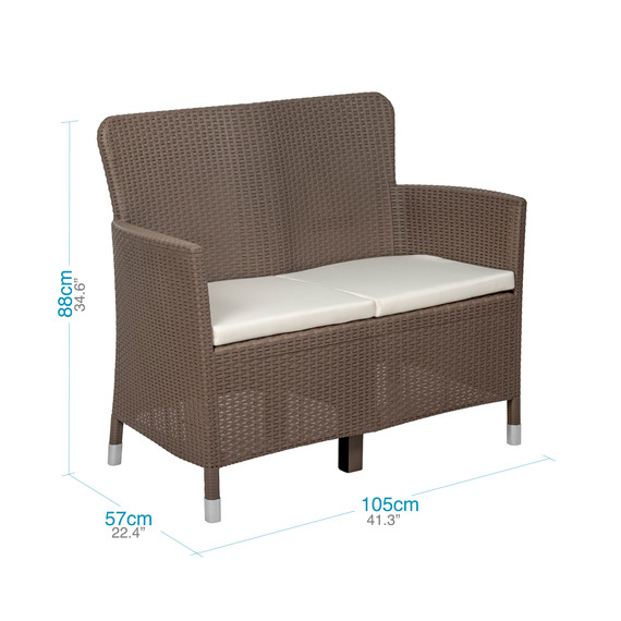 Juego de Patio Capri Comfort Mocca